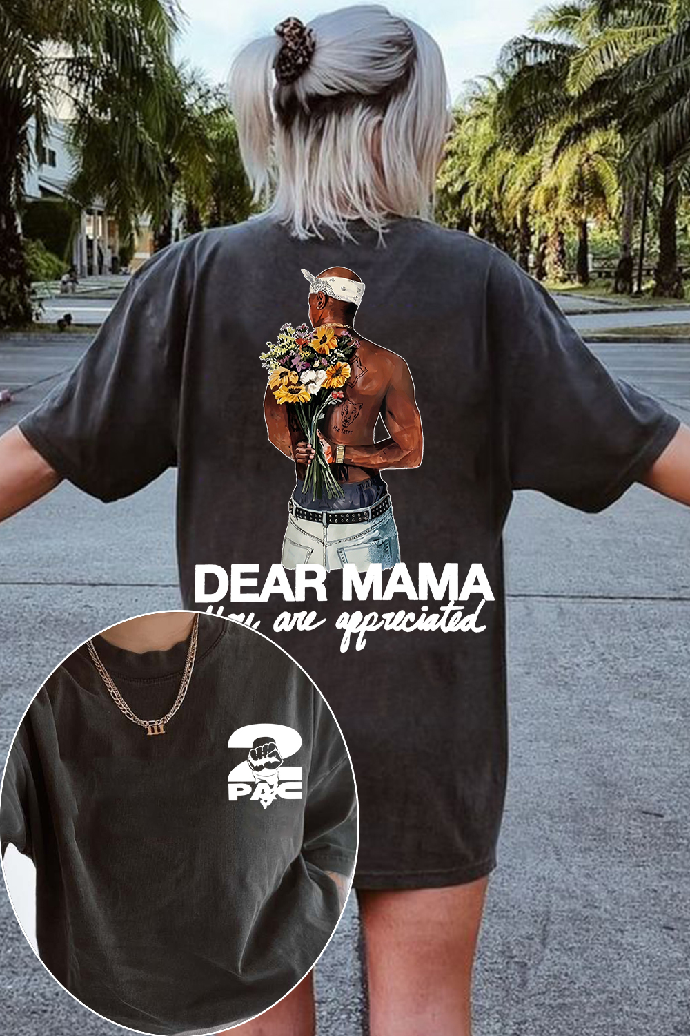 2pac Two-Sided Women Tee