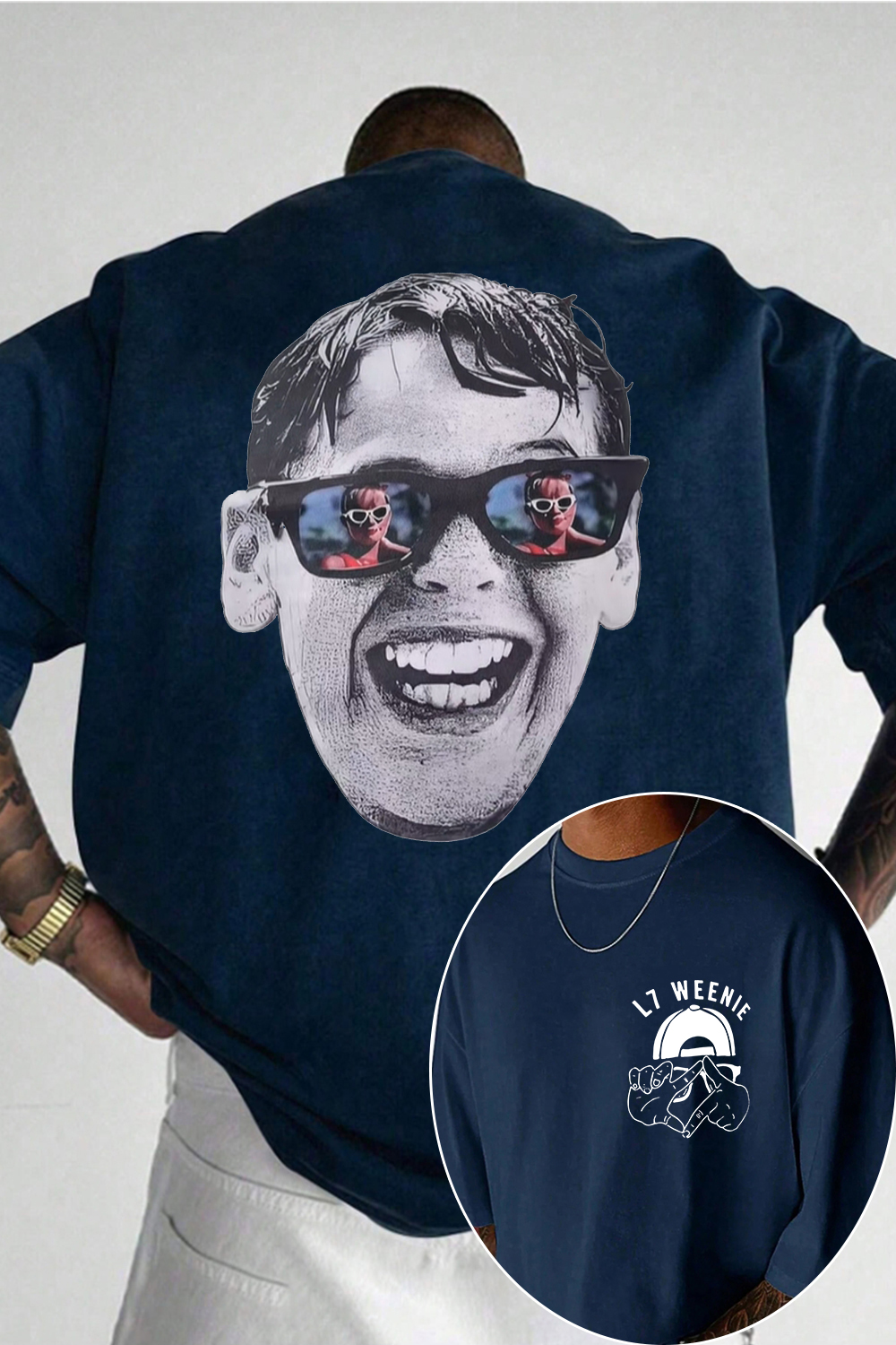 L7 Weenie 2-side printed T-shirt