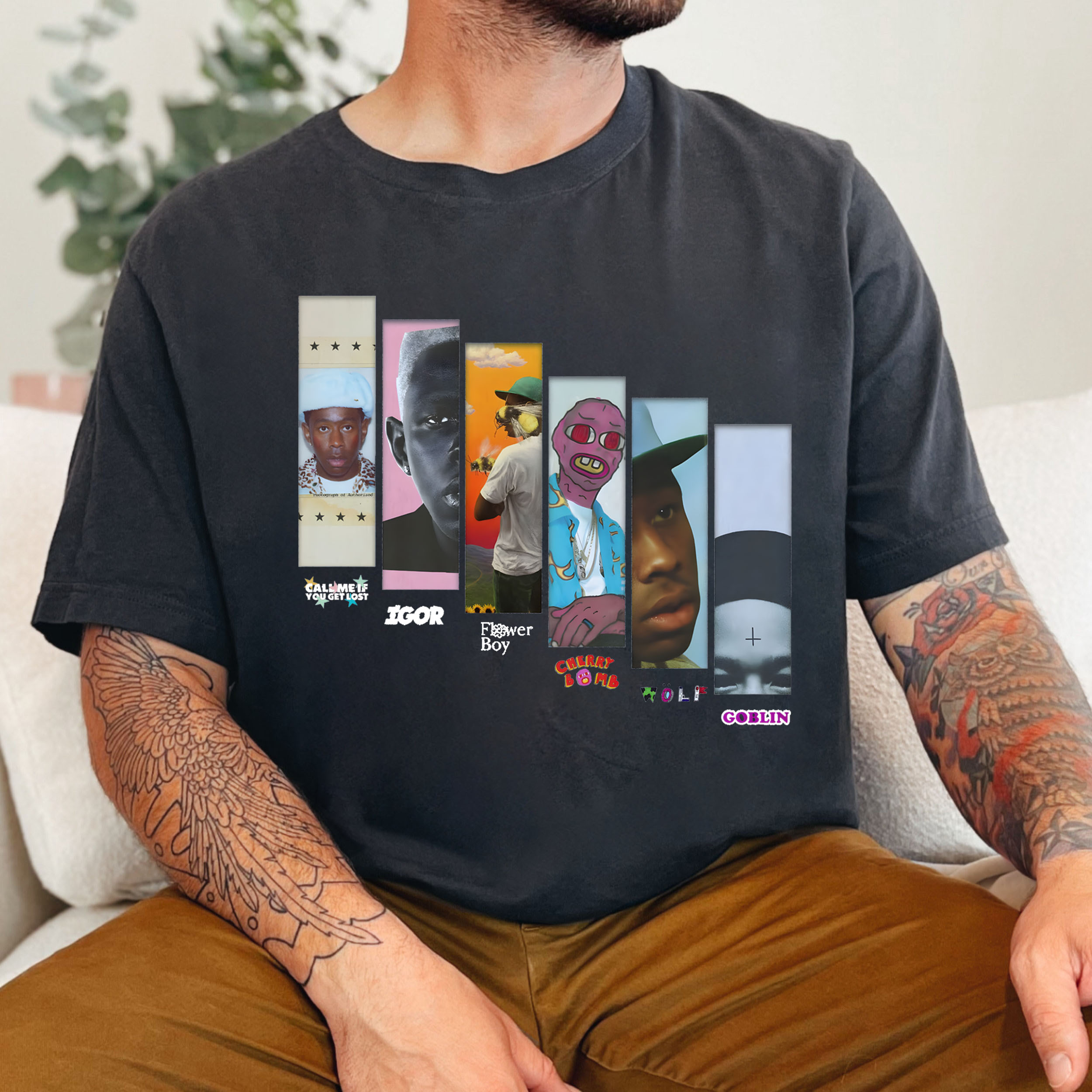 Tyler Merch �C Albums Version 9 Tshirts�C Men