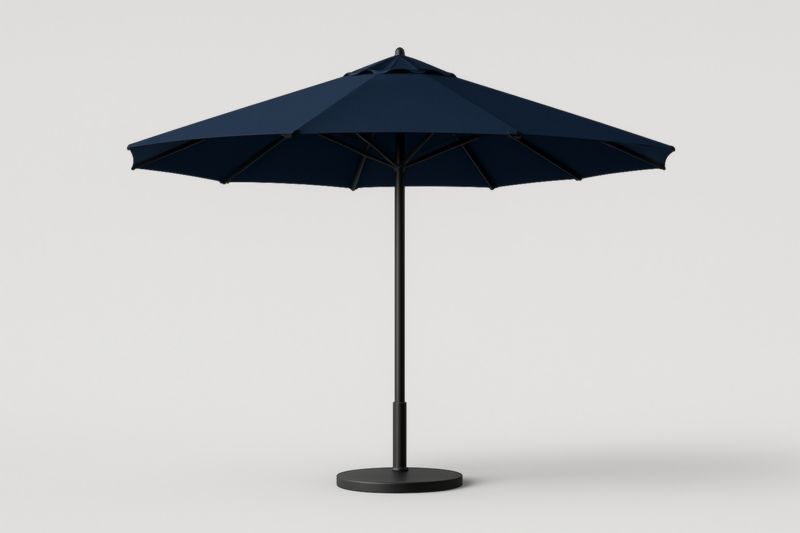 Parasol de Jardin en Aluminium avec Toile en Polyester Bleu, Ø 300 cm