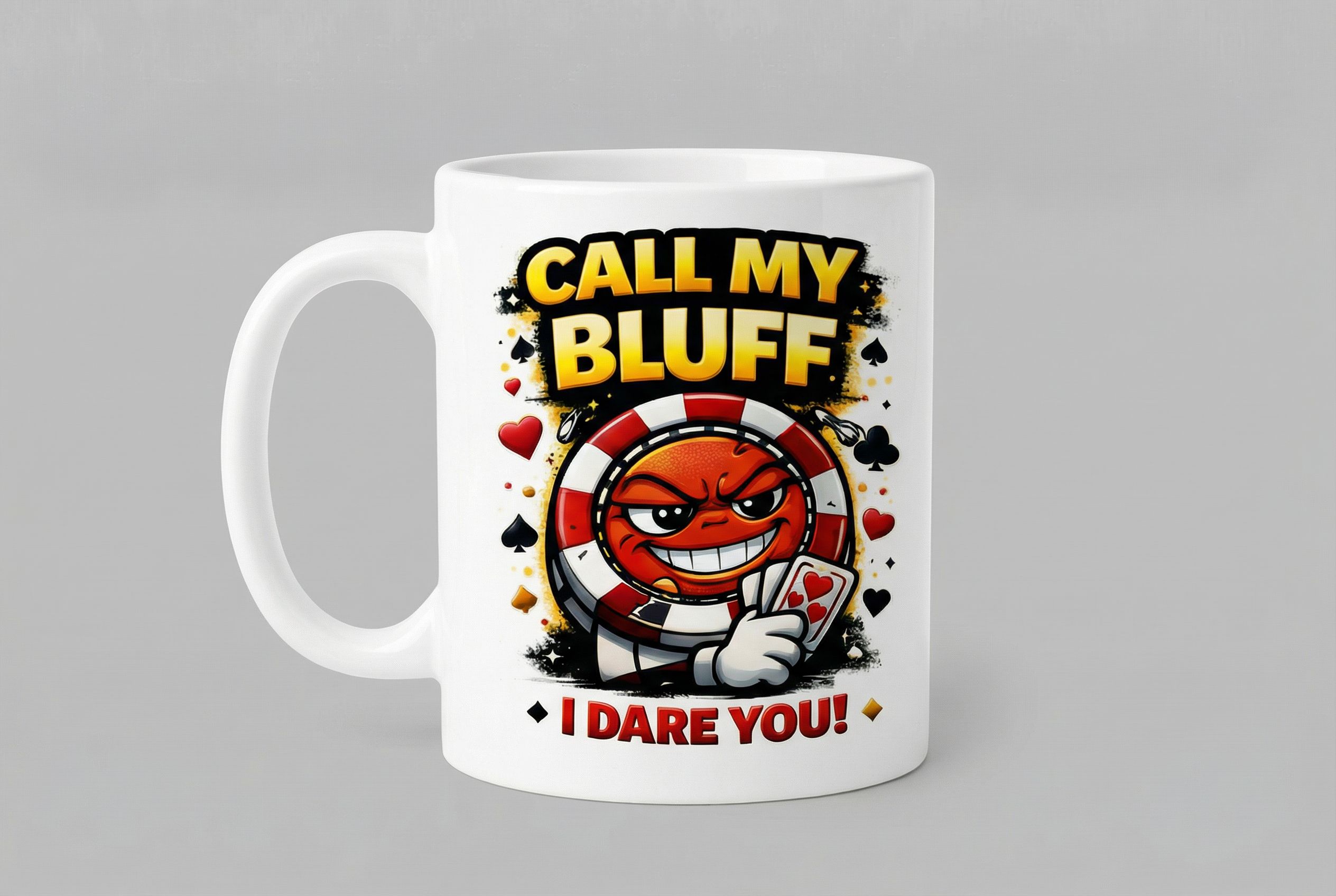 Poker Attitude Mug™ – Beginner / Pro / Bluff King