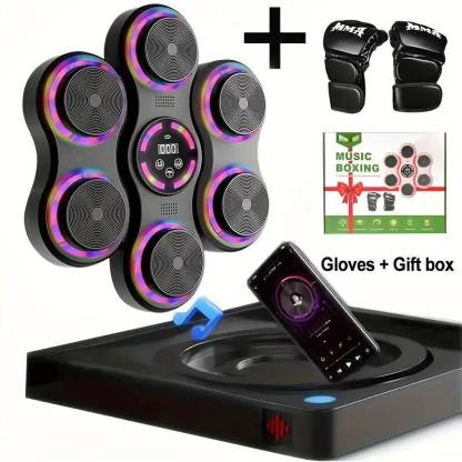 【Christmas gifts】Music Boxing Machine, Boxing Wall Mount Machine For Adult, Smart Boxing Traineing Machine With Boxing Gloves, Boxing Workout Equipment Target For Home, Office, Gym (Upgrade)