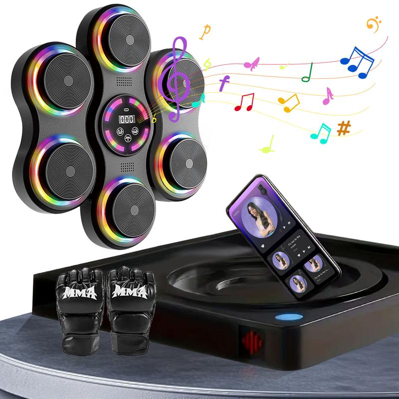 【Christmas gifts】Music Boxing Machine, Boxing Wall Mount Machine For Adult, Smart Boxing Traineing Machine With Boxing Gloves, Boxing Workout Equipment Target For Home, Office, Gym (Upgrade)