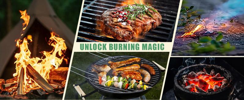 Kitchen Torch, Powerful Propane Torch for Steak Searing, Adjustable Culinary Torch for Home Baking Supplies, Campfire Starter,  Multi-functional BBQ Torch for Creme Brule, Christmas & New Year Gift Ideas(Tank Not Included)