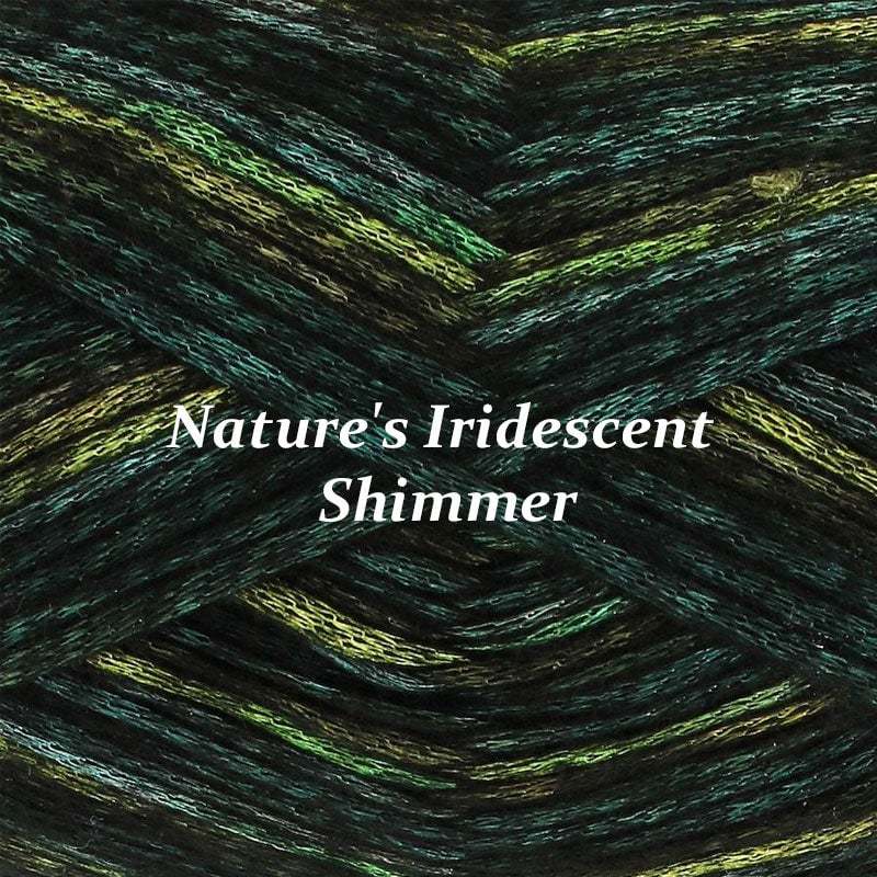 🧶Aran Wool ‘Firefly’ Iridescent Shimmer Yarn: A Touch of Magic in Every Stitch💫