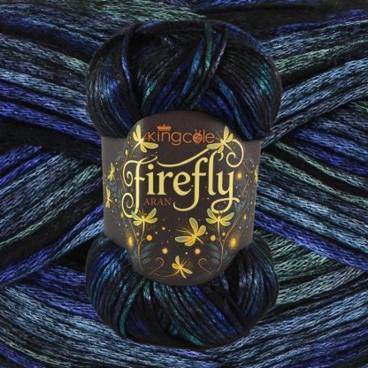🧶Aran Wool ‘Firefly’ Iridescent Shimmer Yarn: A Touch of Magic in Every Stitch💫