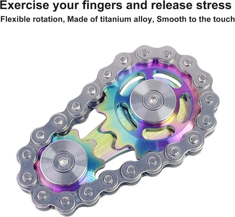 Sprockets Bicycle Chain Fidget Spinner Toys