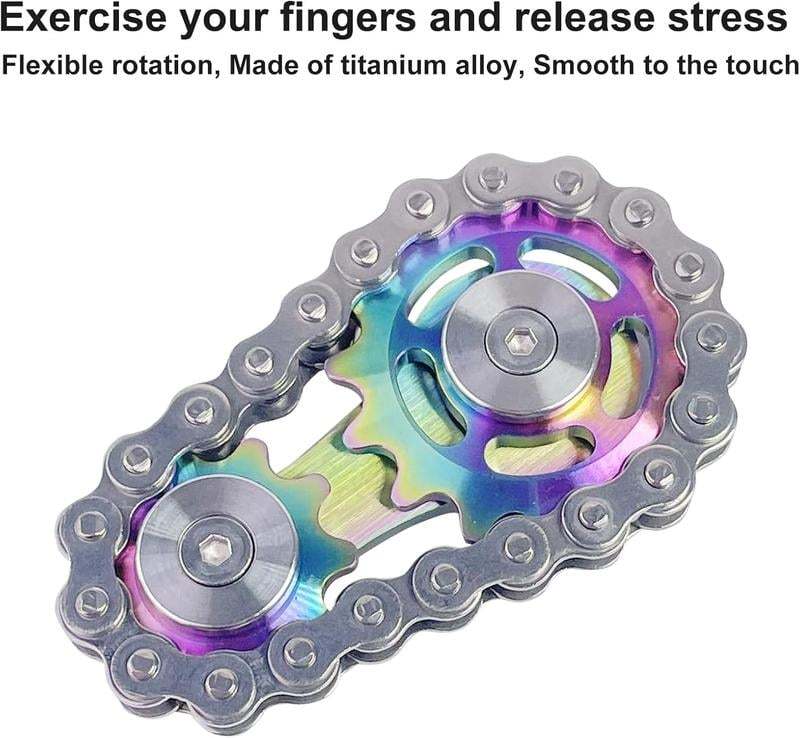 Sprockets Bicycle Chain Fidget Spinner Toys