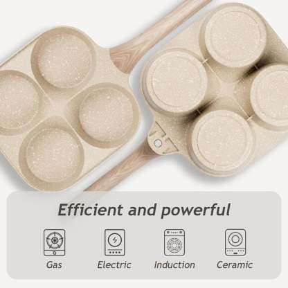 🍳✨4-Hole Non-Stick Egg & Breakfast Skillet