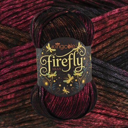 🧶Aran Wool ‘Firefly’ Iridescent Shimmer Yarn: A Touch of Magic in Every Stitch💫