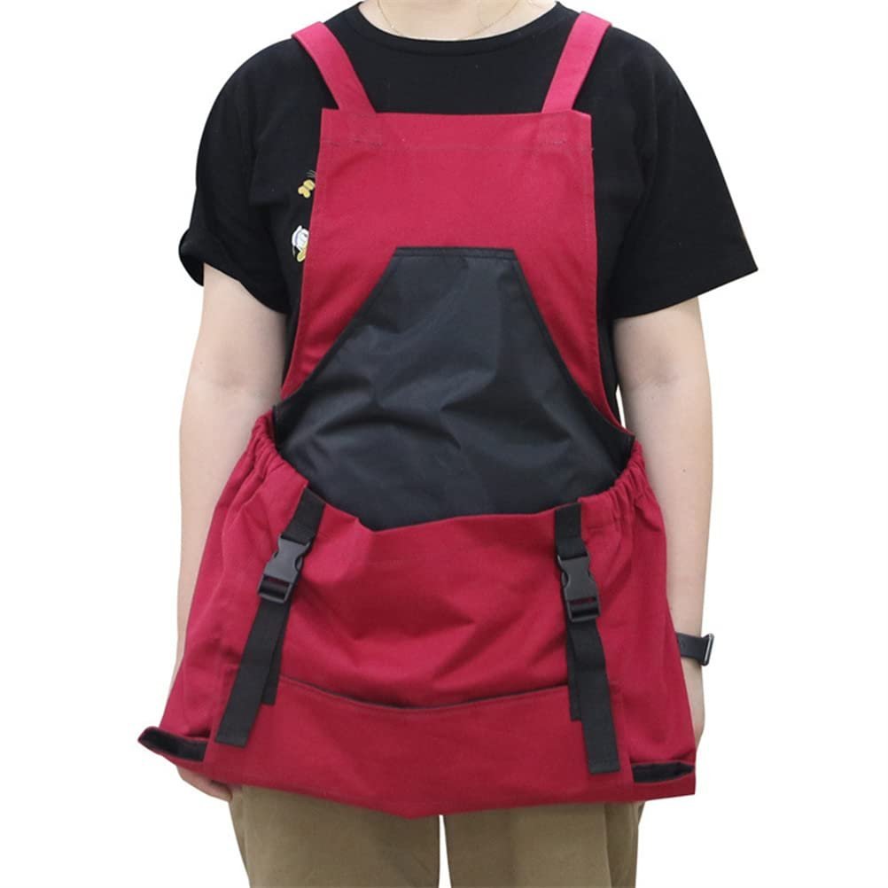✨Cross Back Gardening Apron With Deep Kangaroo Release Pockets