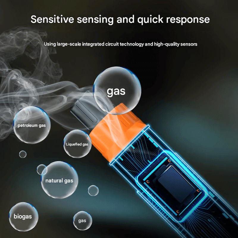 Natural Gas Leak Detector, With Audible & Visual Alarm