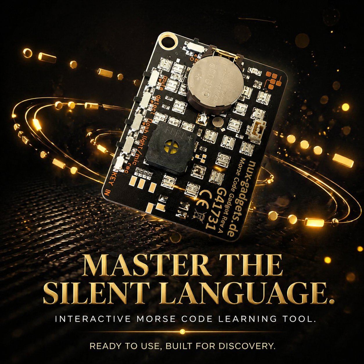 📟 Morse Code Trainer Card Pro (LED Edition)