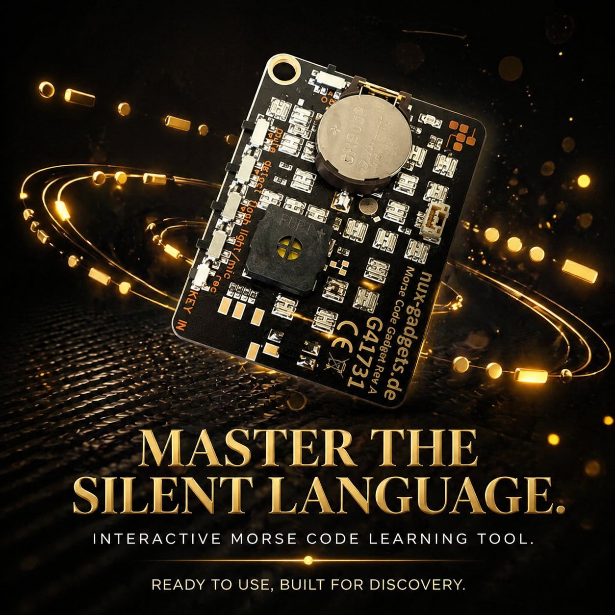 📟 Morse Code Trainer Card Pro (LED Edition)