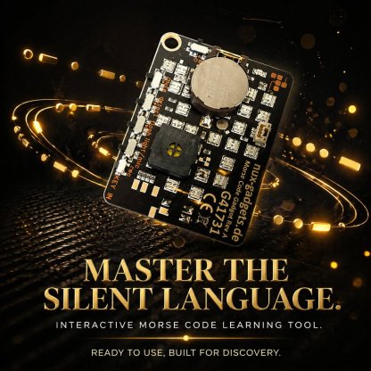 📟 Morse Code Trainer Card Pro (LED Edition)