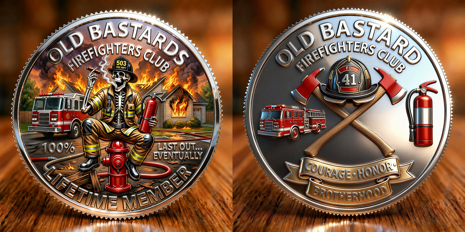 🔥Last Day 60% OFF - Firefighters Club Honor Coin