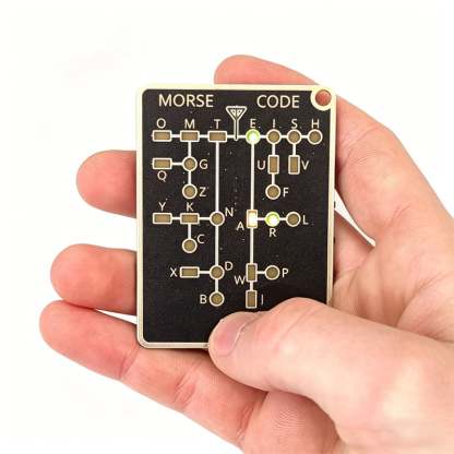 📟 Morse Code Trainer Card Pro (LED Edition)