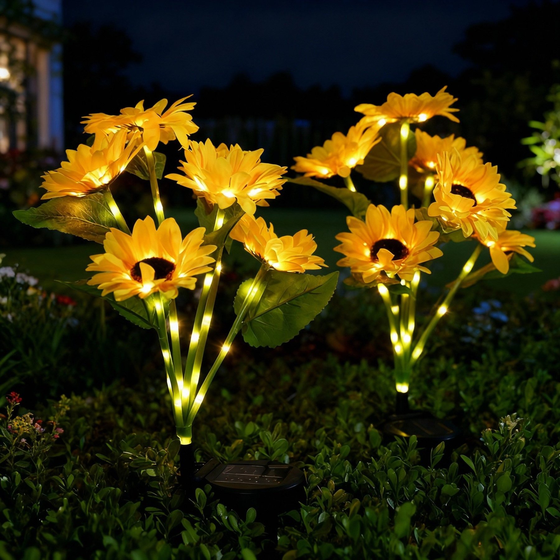 🌻 65K+ SOLD! 2026 UPGRADED Solar Sunflowers – Hyper-Realistic Petals, Stunning Shadow Projections & Dusk-to-Dawn Garden Magic 🌻