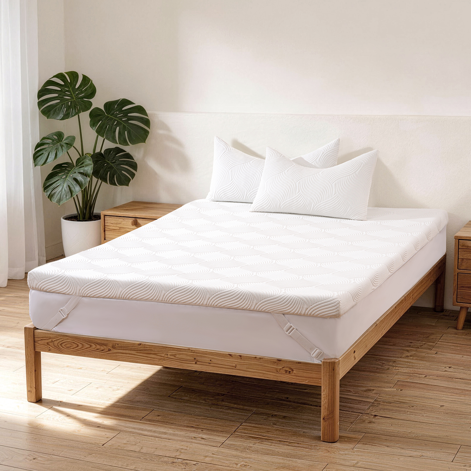Jself 3" Dual-Sided Mattress Topper