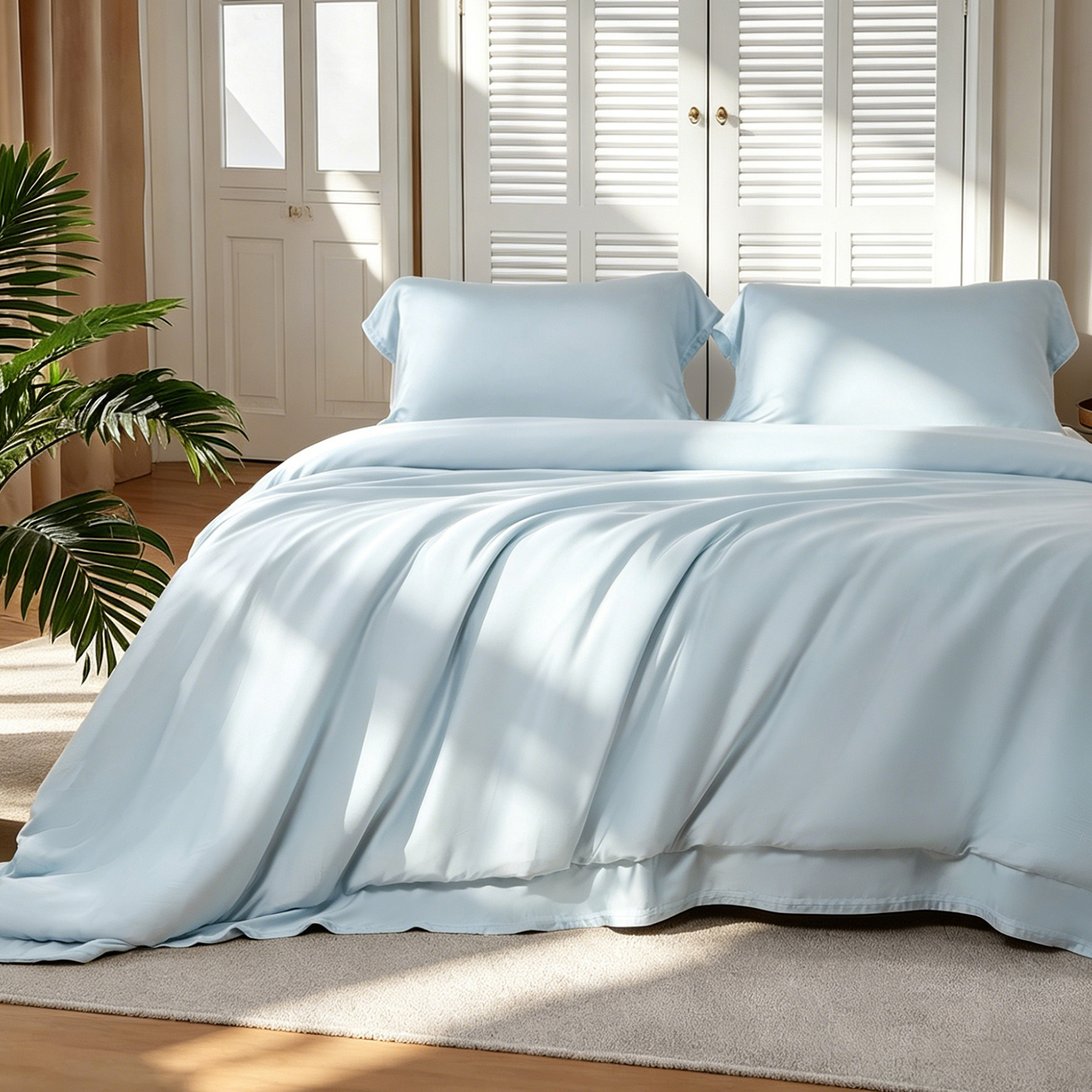 Jself 100% Bamboo Viscose Duvet Set