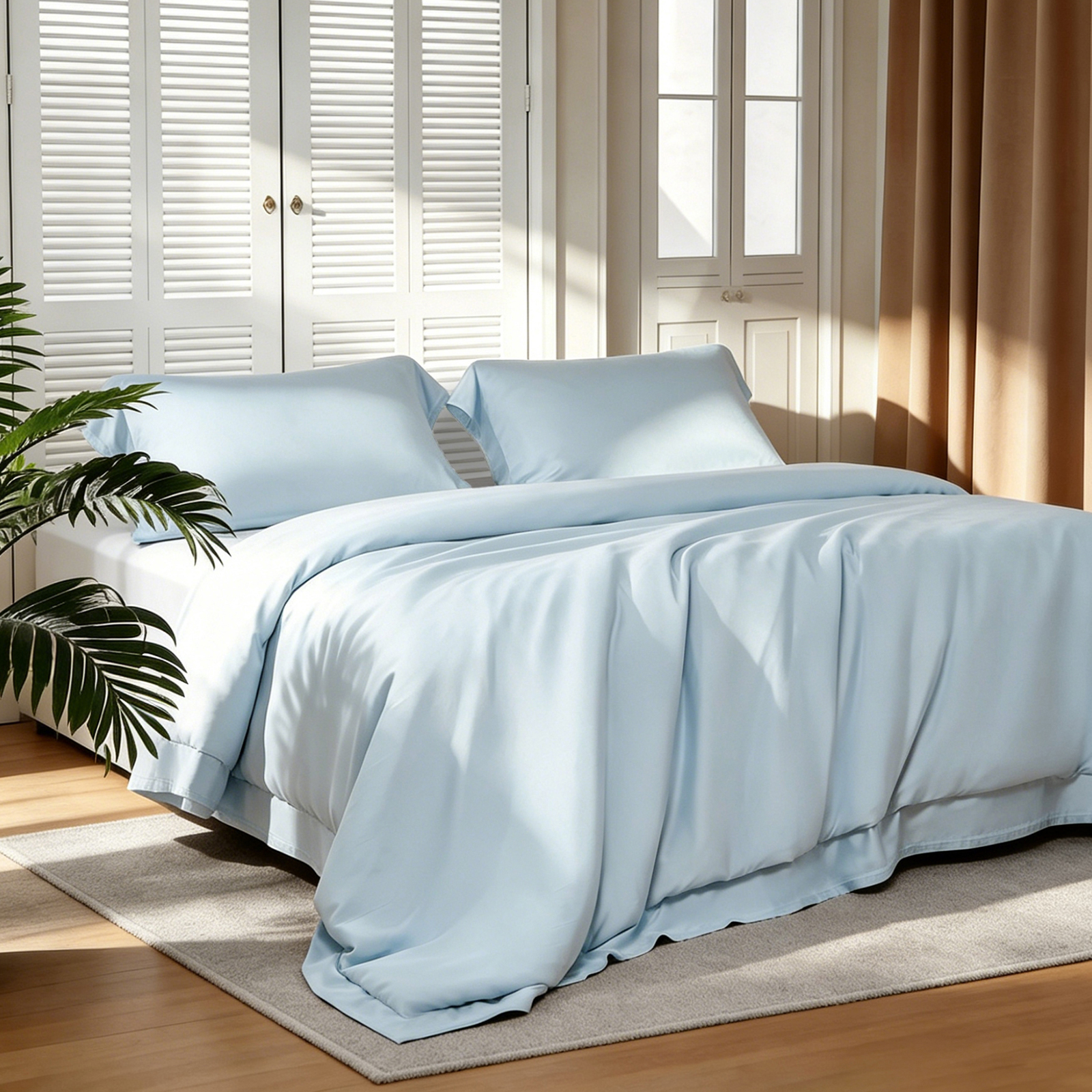 Jself 100% Bamboo Viscose Duvet Set