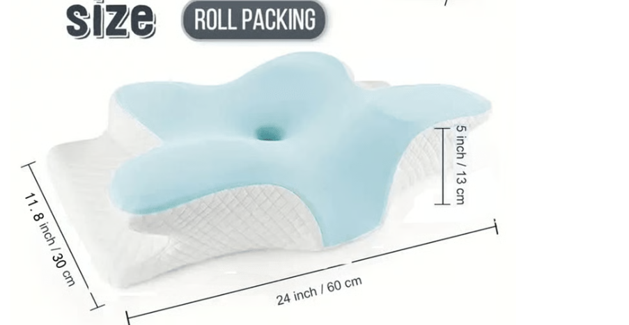 Butterfly Shape Cervical Memory Foam Pillow