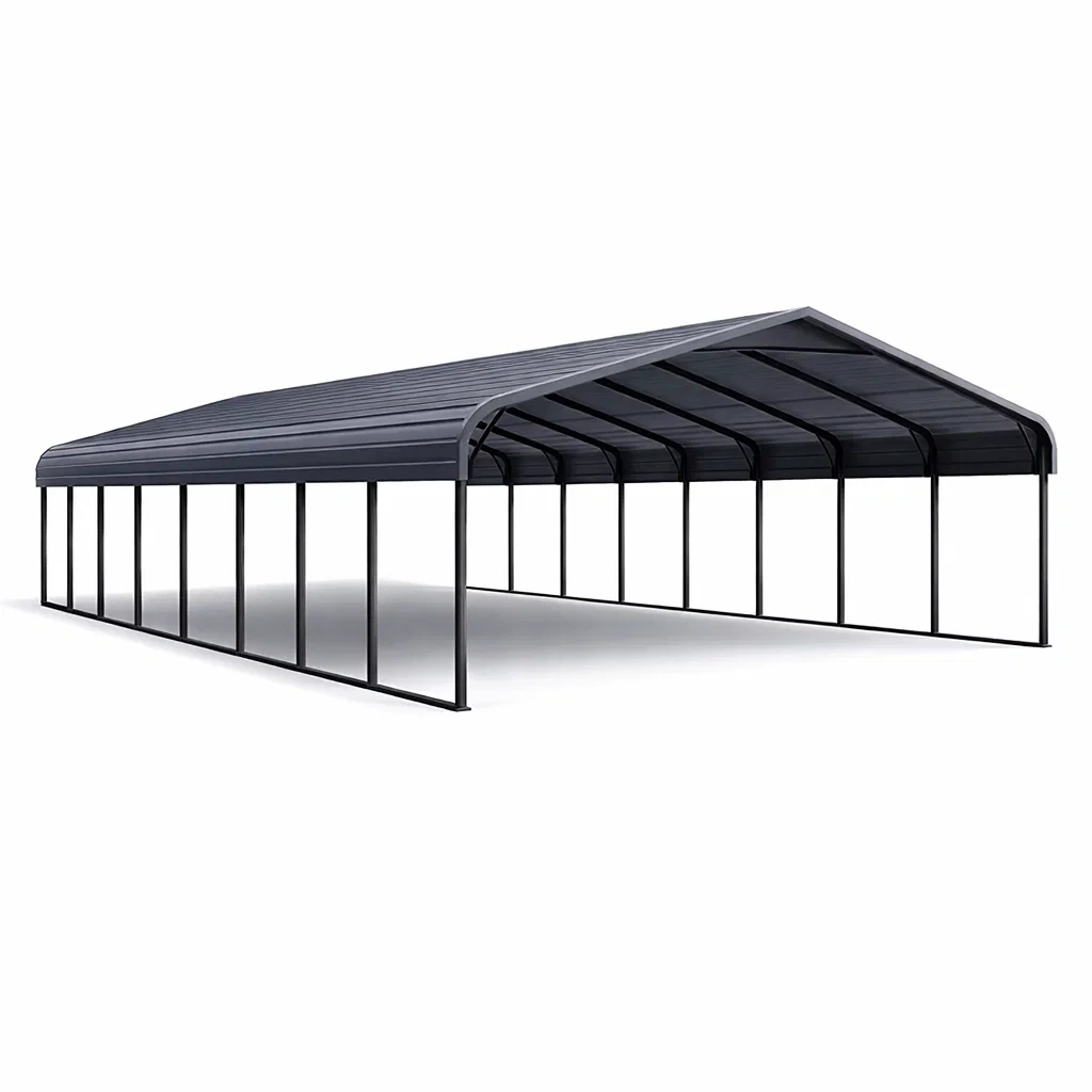 Tettoia in Acciaio Grigio-ELITEFURNZ