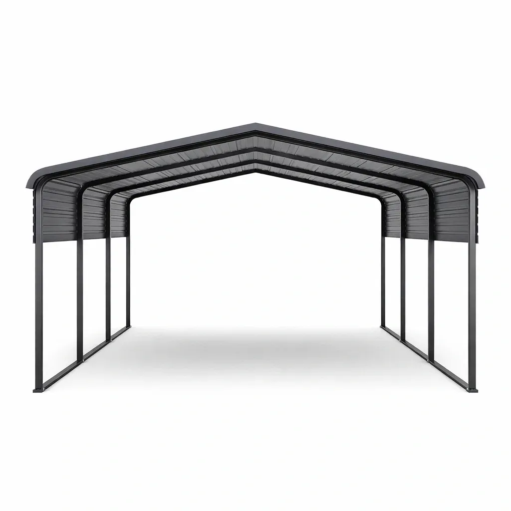 Tettoia in Acciaio Laminato Grigio-ELITEFURNZ