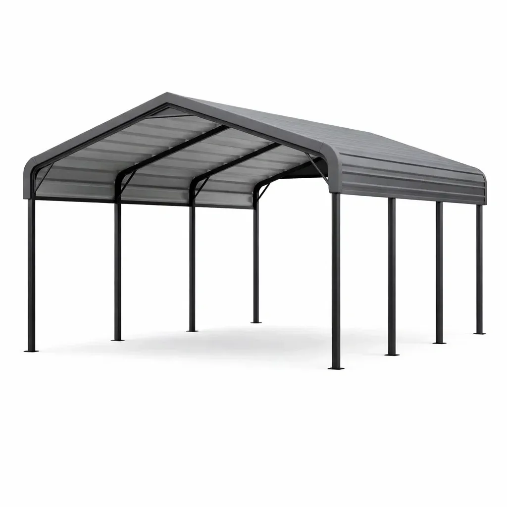 Tettoia in Acciaio Grigia-ELITEFURNZ
