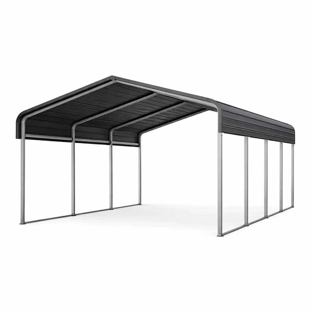 Tettoia in metallo con struttura in acciaio 600x300x250 cm-ELITEFURNZ