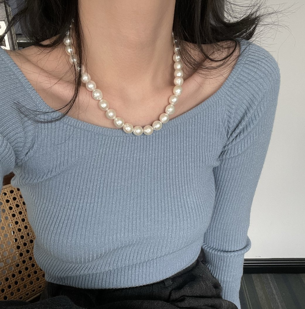 Edison Silver Ball Necklace