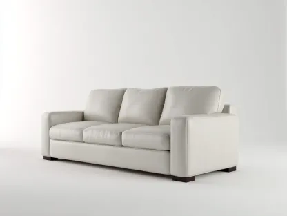 3 Seater Sofa 220×92×76 cm - Light beige - for living room