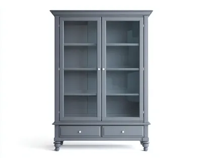 Display Cabinet 110×45×190 cm - Dark grey - for indoor space