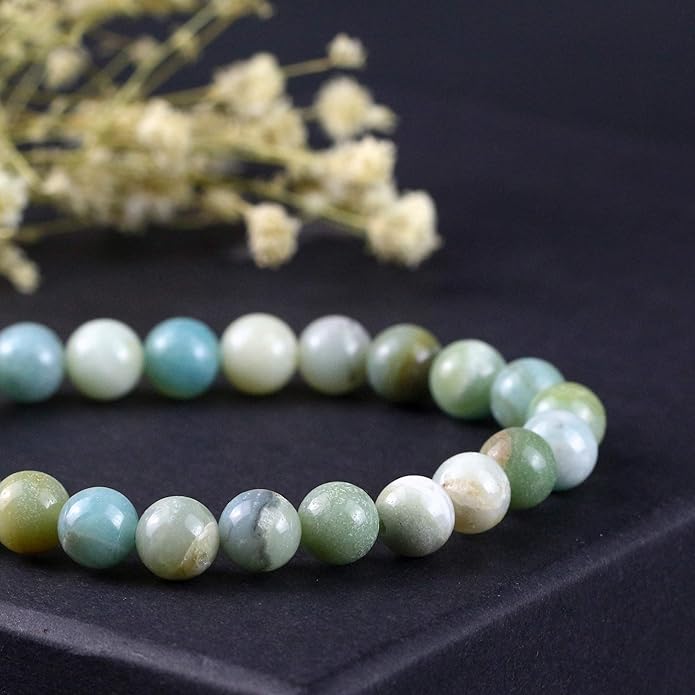 8mm Colored Natural Gemstone Bracelet