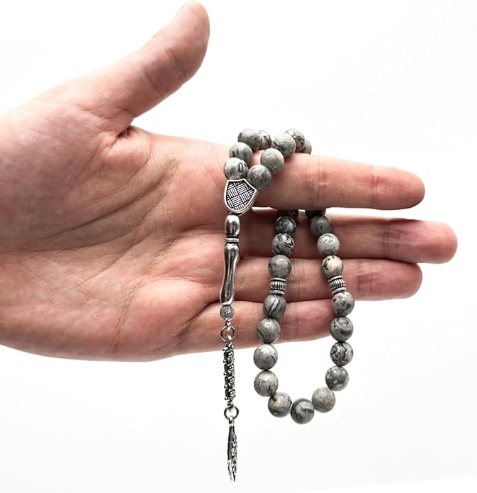 Jasper Map Agate Handmade Tasbih