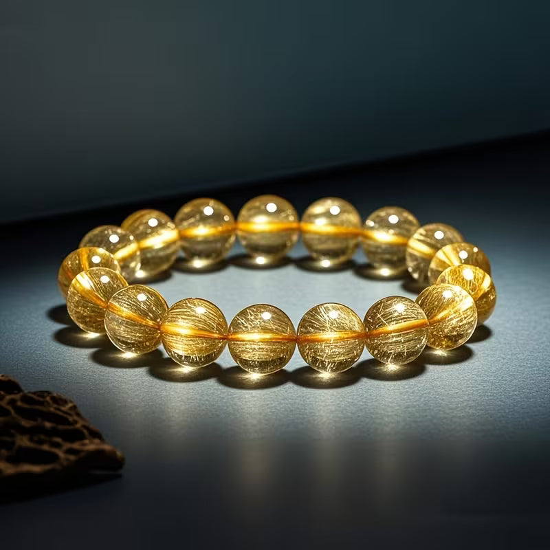 Golden Hair Crystal Bracelet