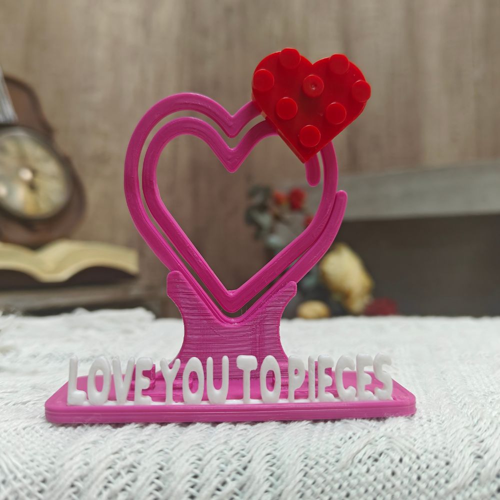 Custom Couple Figure Box with Photo Holder Valentine's Day Gift