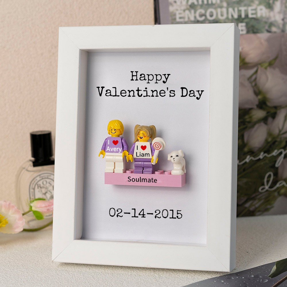 Custom Couple Figure Frame Valentine's Day Gift For Couple