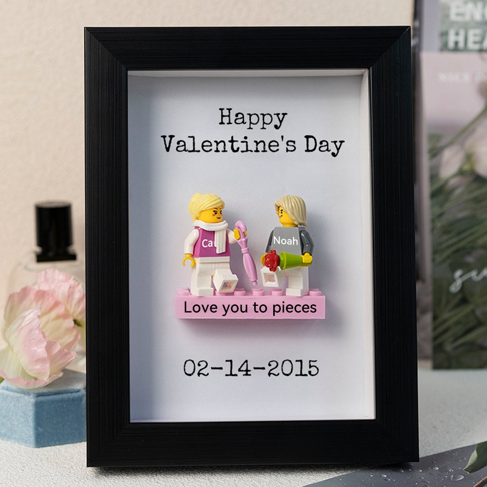 Custom Couple Figure Frame Valentine's Day Gift For Couple