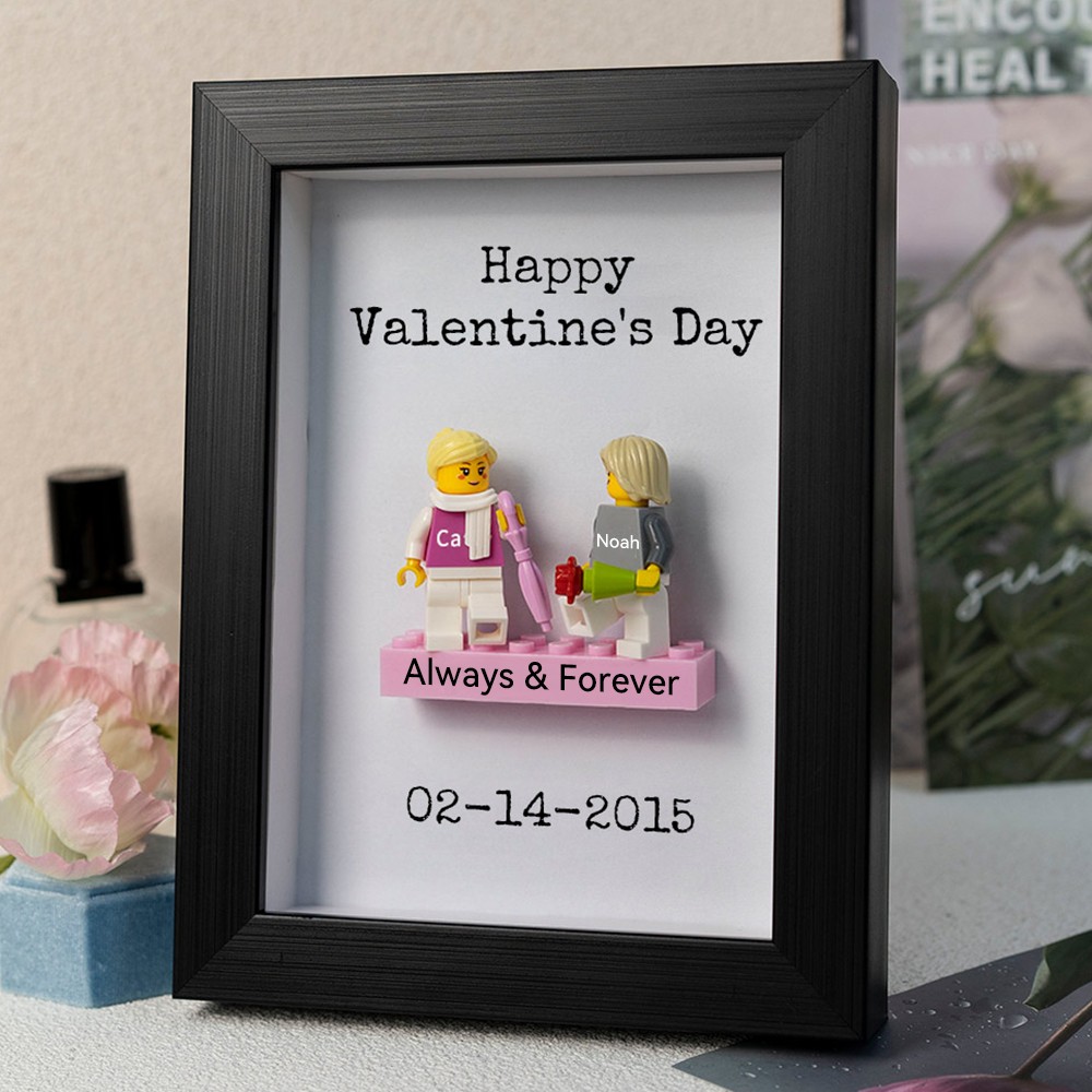 Custom Couple Figure Frame Valentine's Day Gift For Couple