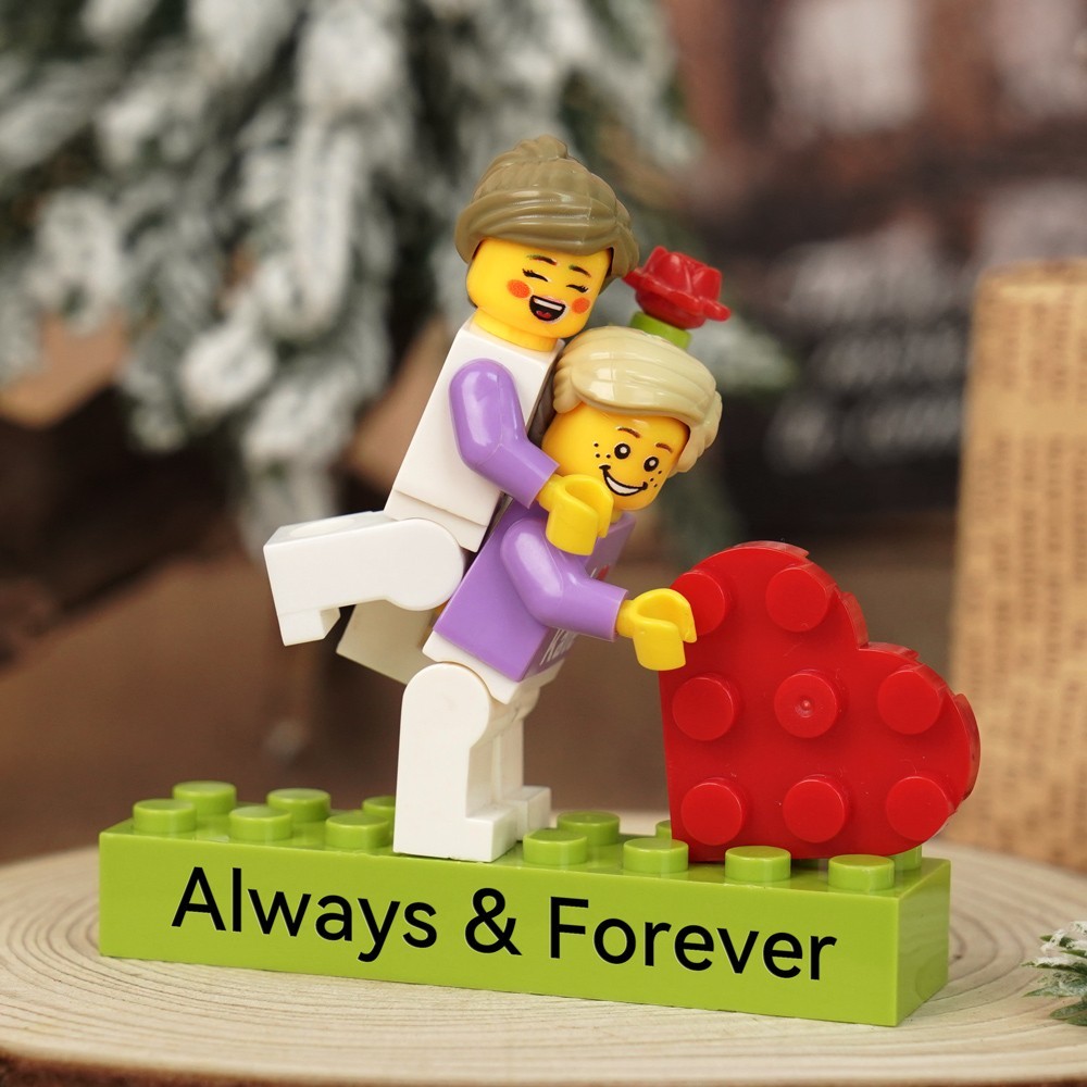 Custom Couple Figure with Name Valentine's Day Gift