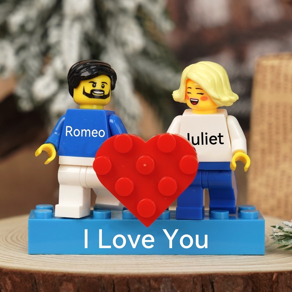 Custom Couple Figure with Name Valentine's Day Gift