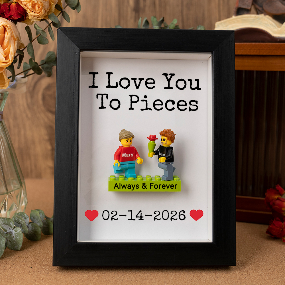 Custom Couple Figure Frame Valentine's Day Gift For Couple