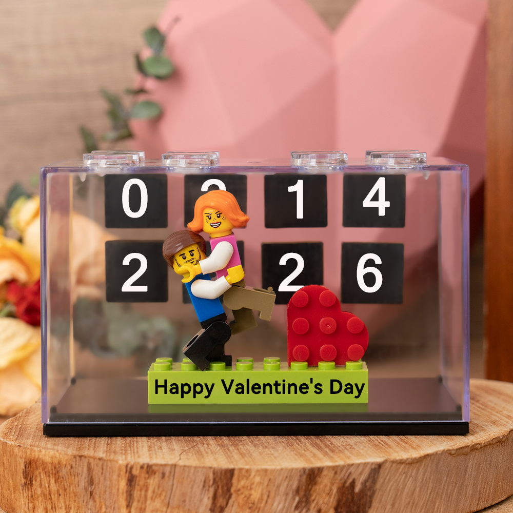 Custom Couple Figure Box Valentine's Day Gift