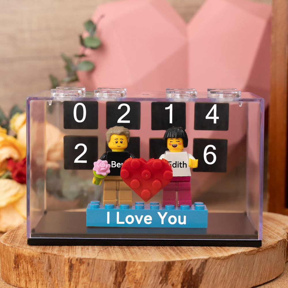 Custom Couple Figure Box Valentine's Day Gift