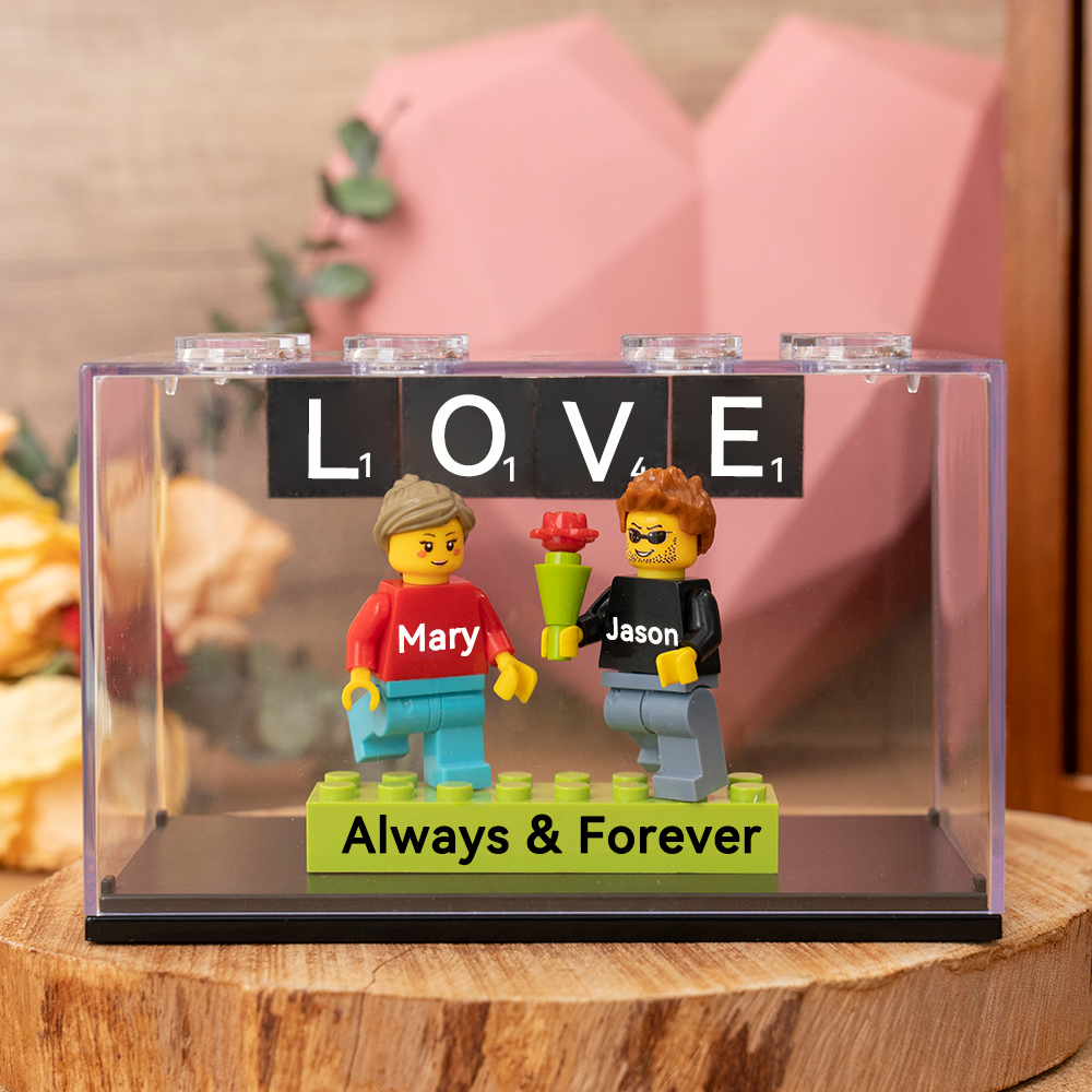 Custom Couple Figure Box Valentine's Day Gift