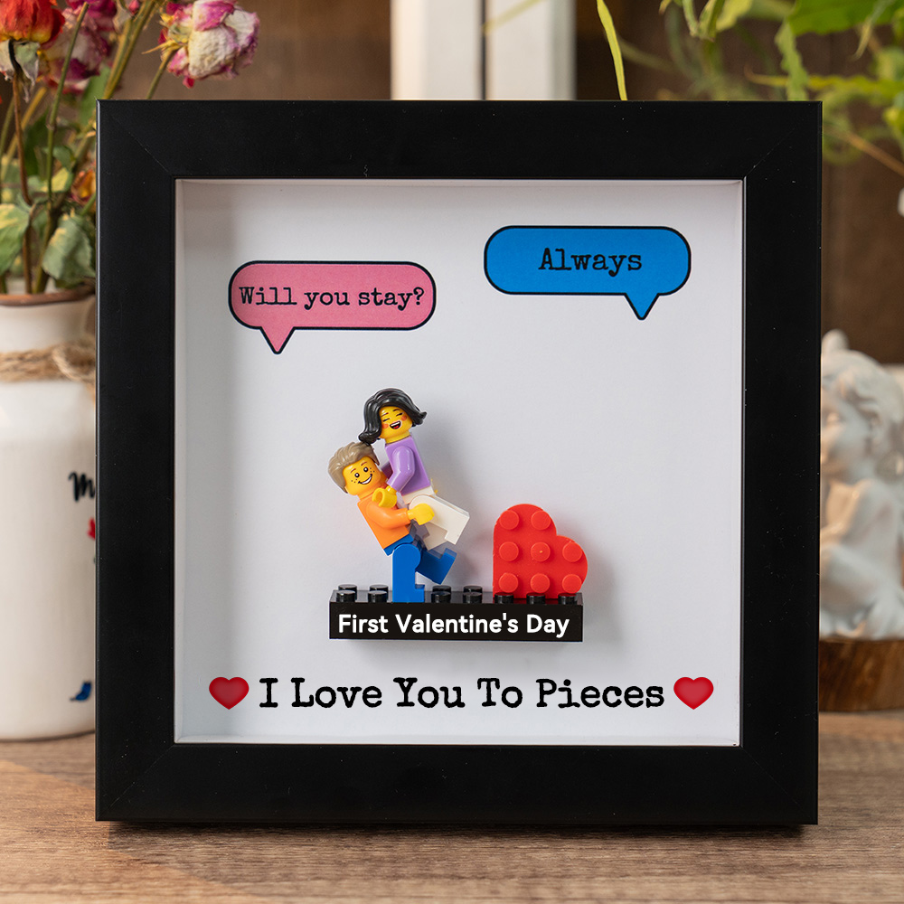 I Love You/ I Love You Too Custom Couple Figure Frame Valentine's Day Gift