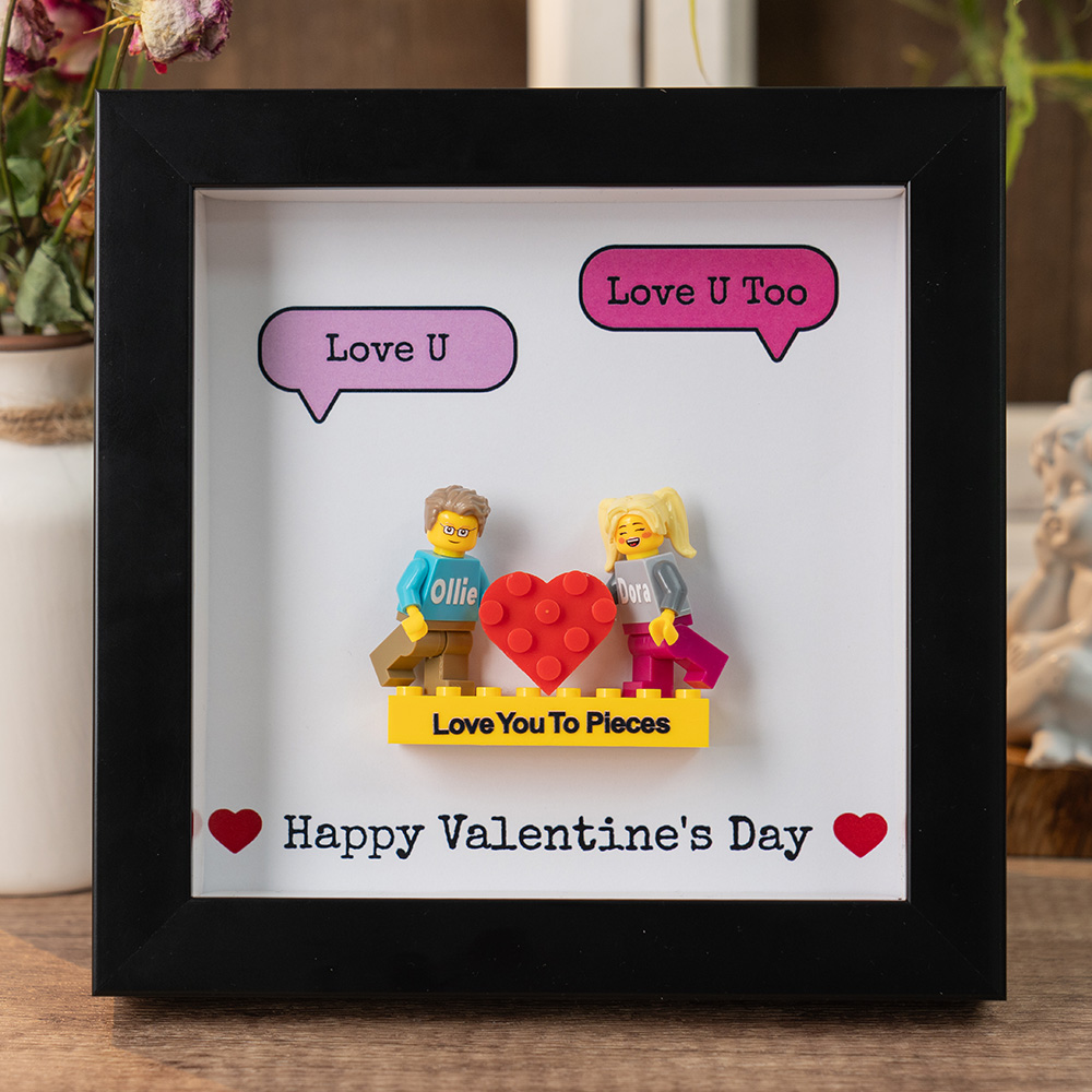 I Love You/ I Love You Too Custom Couple Figure Frame Valentine's Day Gift