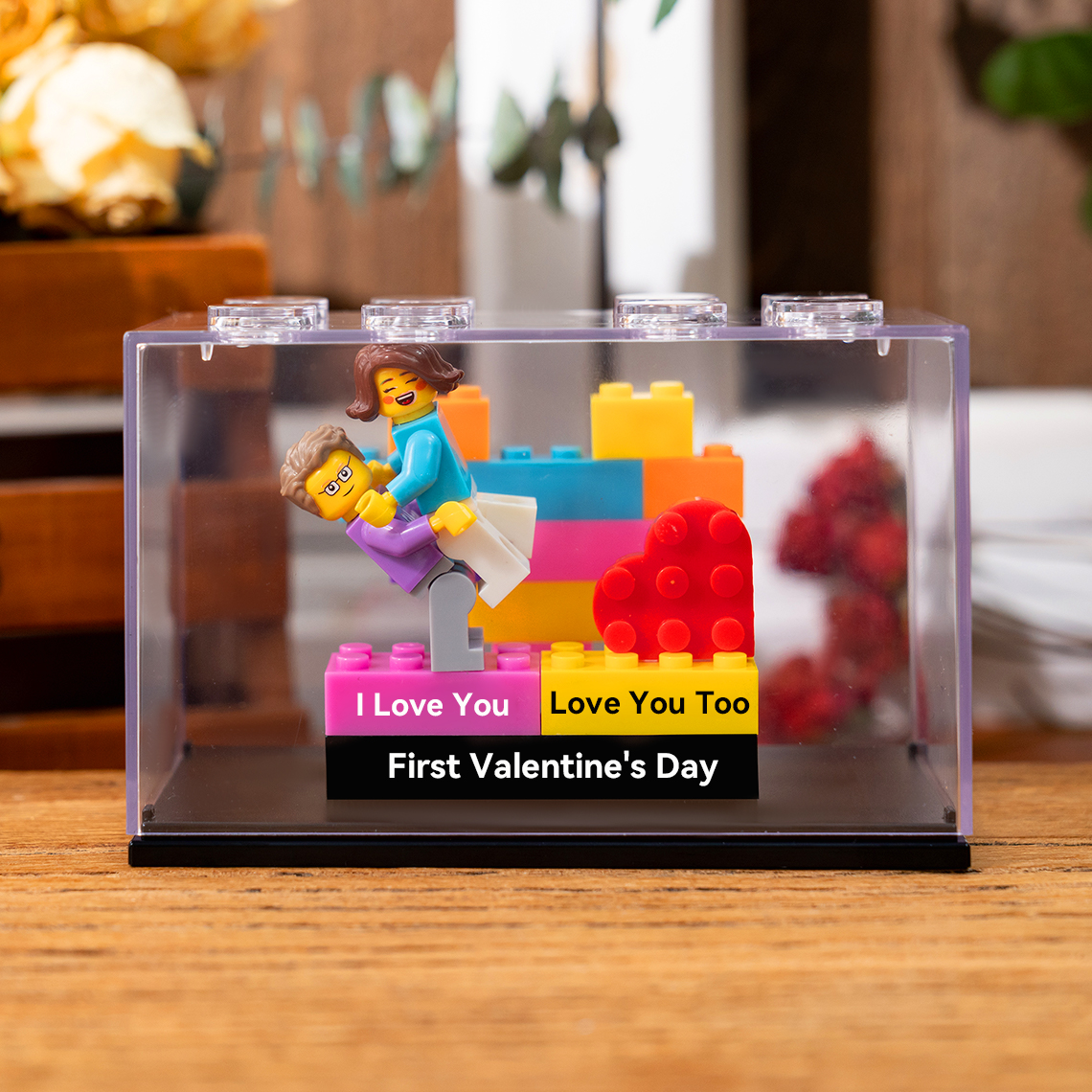 I Love You I Know Custom Couple Figure with Box Valentine's Day Gift