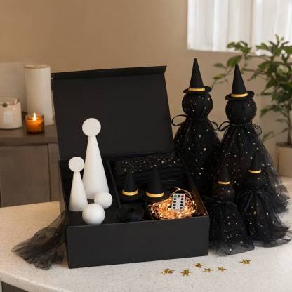 DIY Halloween Witch Doll Craft Kit, Table Top Halloween Decoration